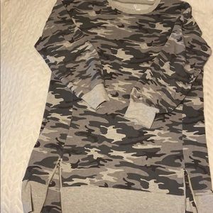 Army Fatigue Sweatshirt Dress